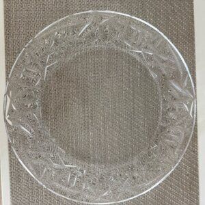 Tiffany & Co. Crystal Rock cut 12" serving platter - cake plate - never used